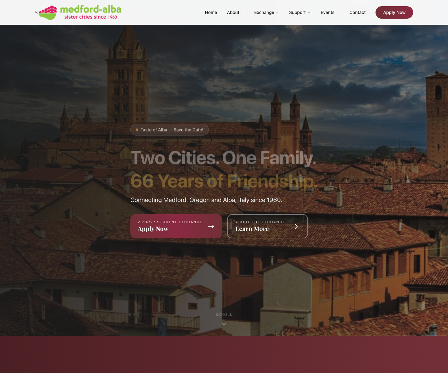 Modernized community nonprofit homepage after Valyou redesign